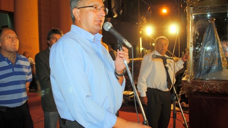 Músicos y cantores en la Serenata a la Virgen"
