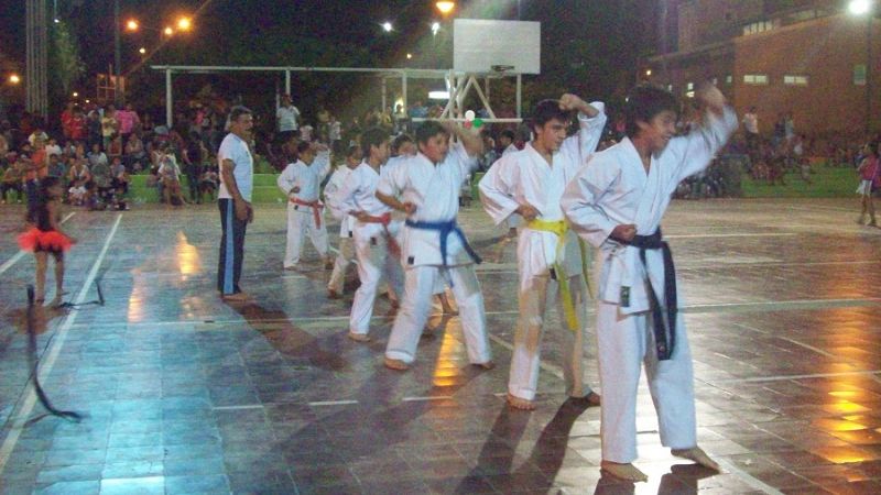 Muestra anual de alumnos en el Polideportivo Sur