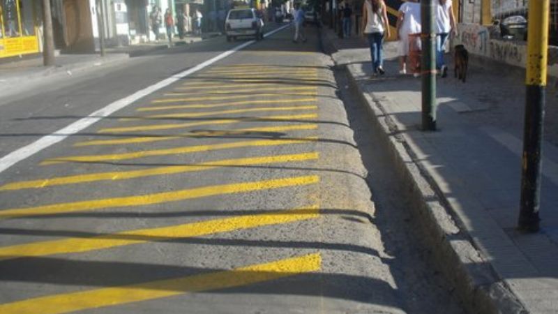 Carriles selectivos para colectivos en el centro