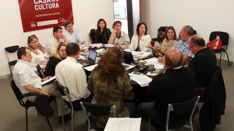 Saseta en la reunión del Consejo Regional Norte Cultura