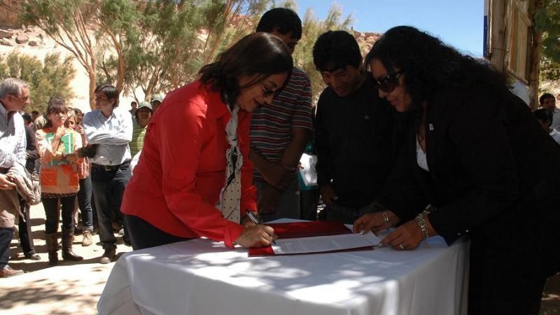 La gobernadora en Antofagasta de la Sierra