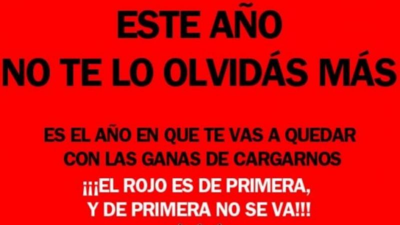 Los afiches del “Rojo”