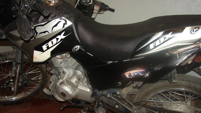 Encontraron una moto abandonada