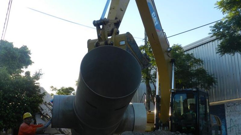 Avanza el Plan Integral de Desagües Pluviales en Capital