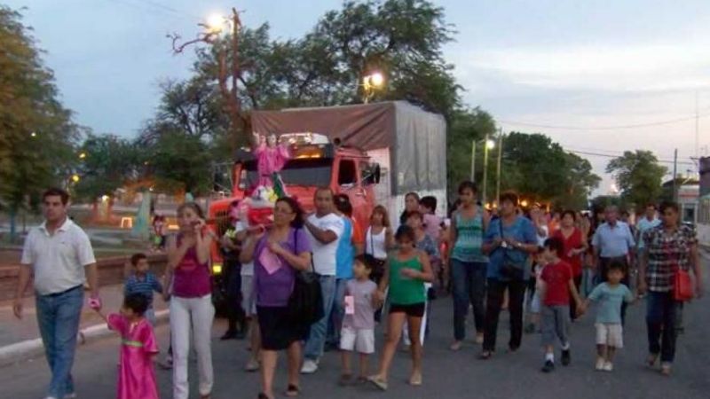 Procesión al Divino Niño Jesús en Recreo