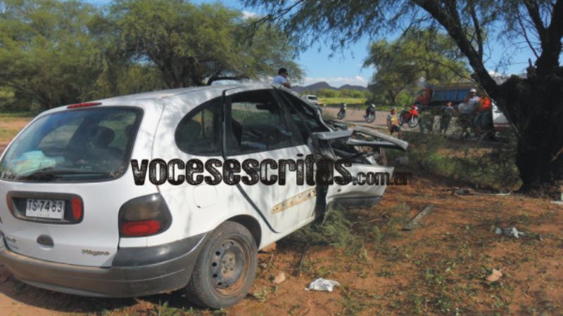 Grave accidente en el ingreso a Tinogasta