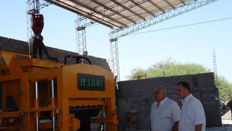 Llegó la fábrica de adoquines a Catamarca
