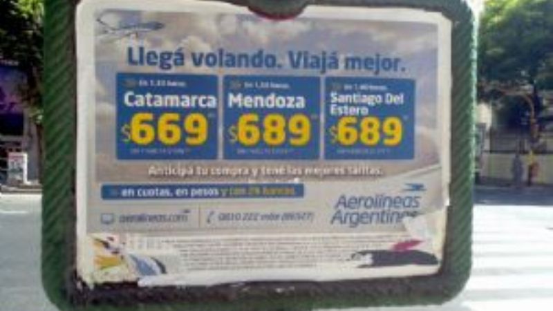 No hay diferencia para viajar en avión o micro a Buenos Aires 