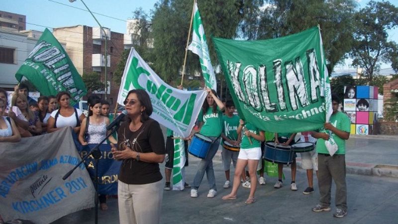 Kolina junto a Corpacci y Manzur