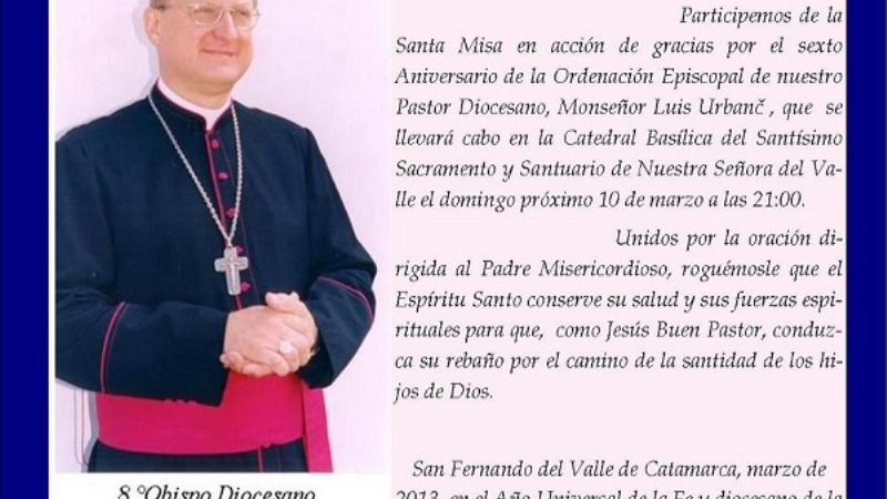 Misa por la ordenación de Monseñor Luis Urbanc 