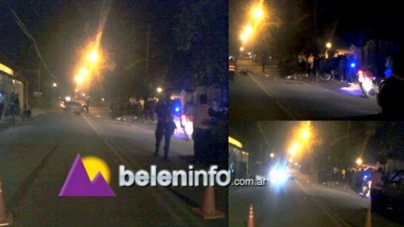Grave accidente entre dos motocicletas en Belén