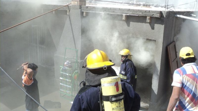 Una vela provocó un principio de incendio en una casa en el barrio Sacramento