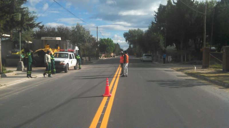 El municipio de Santa María y Vialidad concretan obras de pavimentación