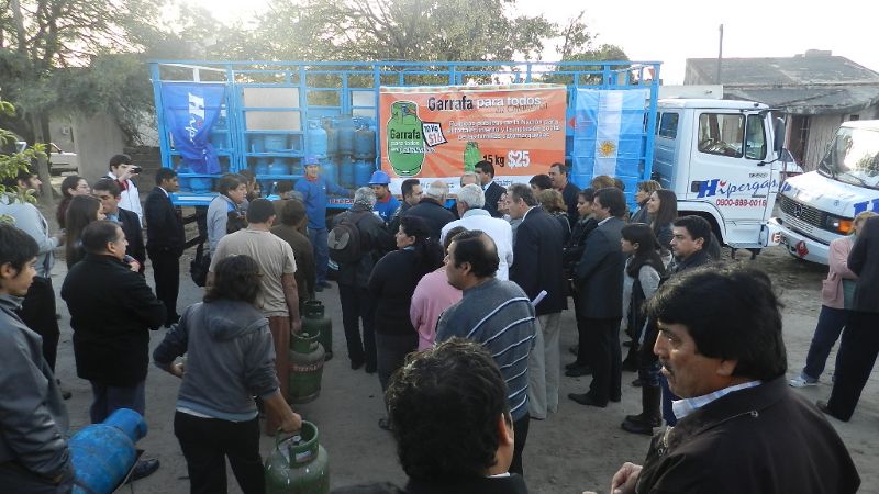 “Garrafas para todos” en el sector norte de la ciudad