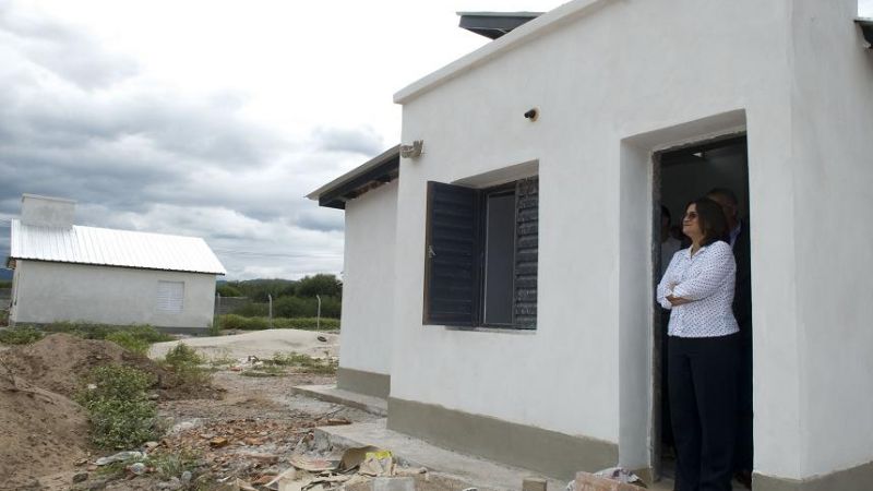 La gobernadora recorrió obras en la zona Norte