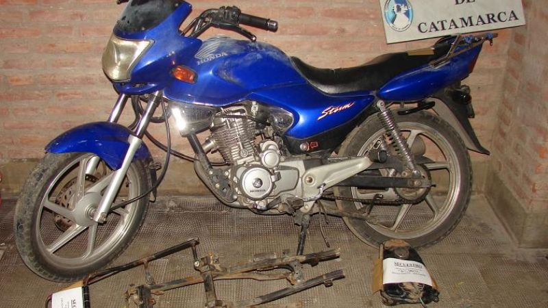 Secuestran una motocicleta