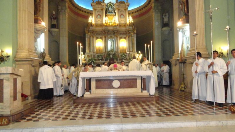 Se celebró la Misa Crismal en la Catedral Basílica