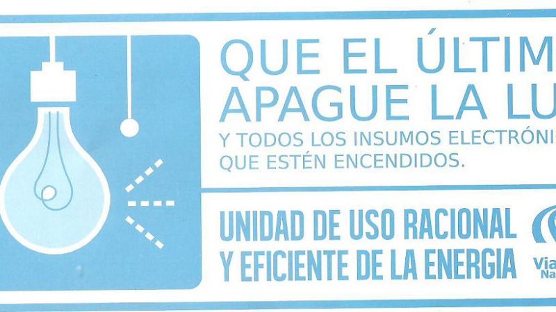 Campaña para evitar el derroche de electricidad