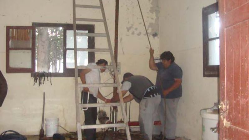 Colocaron una nueva electrobomba en Lampacito