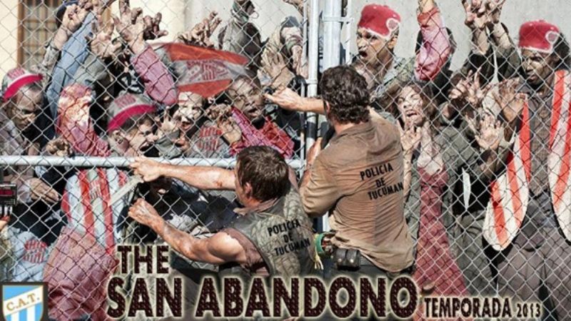 Con los afiches, Atlético se burla de San Martín