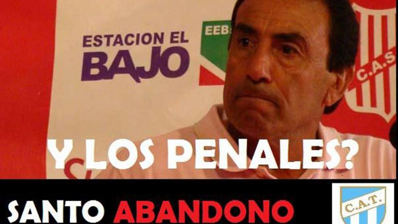 Con los afiches, Atlético se burla de San Martín