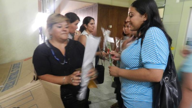 Jalil agasajó y brindó con las mujeres en su día