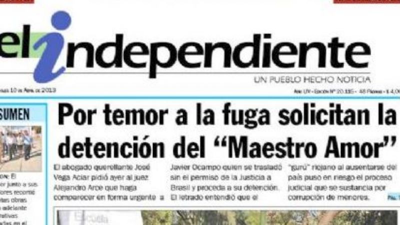 Abogado riojano pide se detenga al “Maestro Amor”