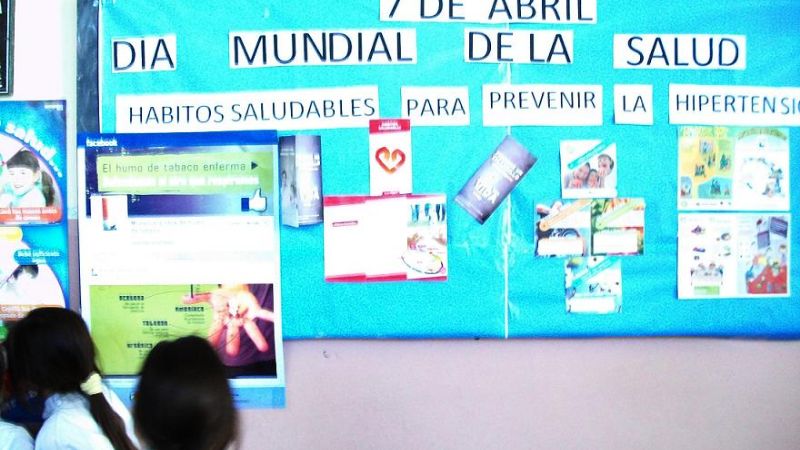 Actividades en escuelas por el Día Mundial de la Salud