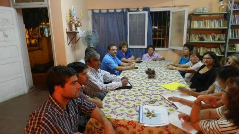 Jalil se reunió con la Biblioteca Popular Villa Cubas