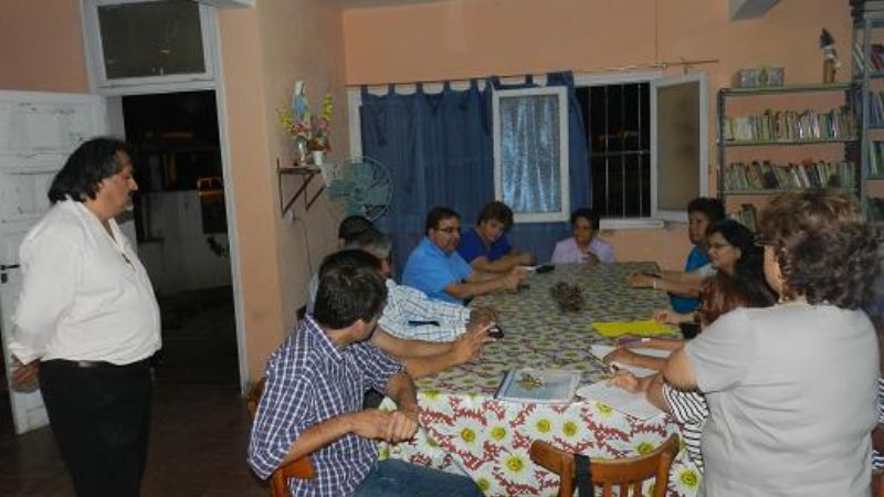 Jalil se reunió con la Biblioteca Popular Villa Cubas