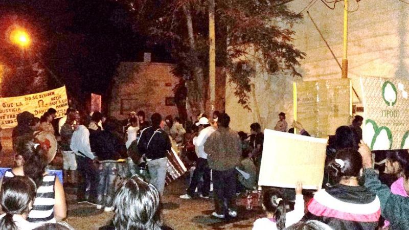 19 horas de protesta contra el fiscal Marcelo González