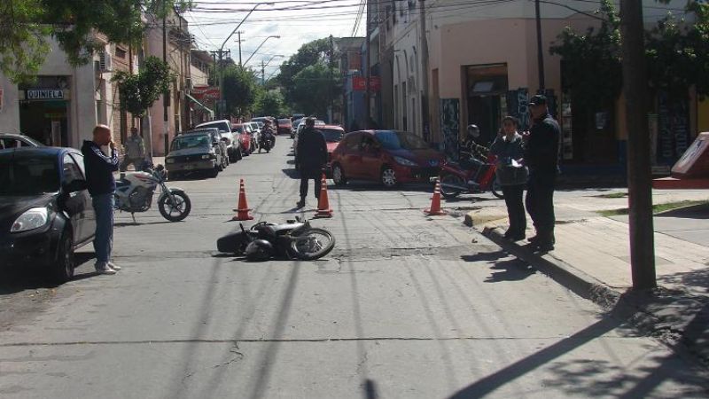 Una mujer herida en accidente