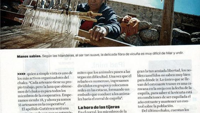 El Chacu en Revista Rumbos