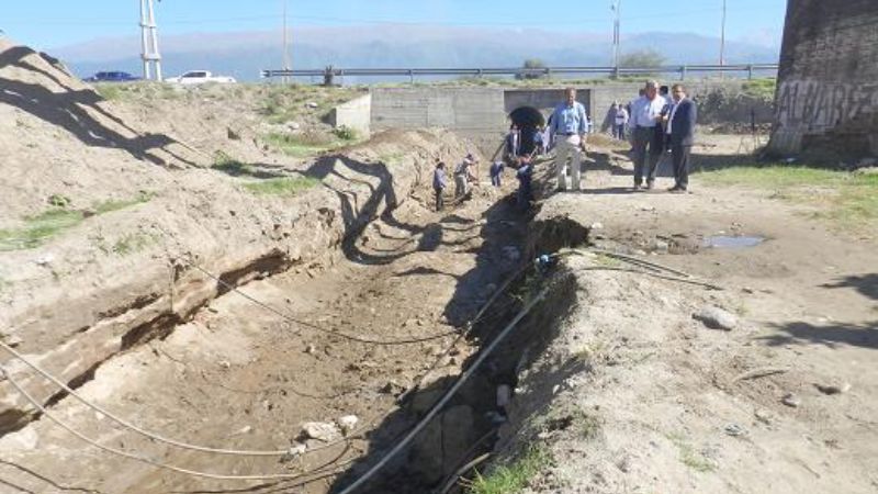 Provincia y Municipio trabajan en forma articulada en obras de desagüe