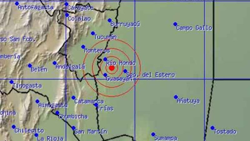 Tembló en Santiago y se sintió en Catamarca