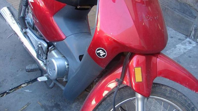 Secuestran una moto robada