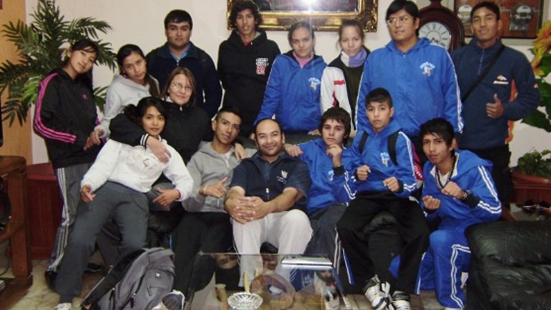 Los atletas catamarqueños en perfecto estado y esperando la competencia