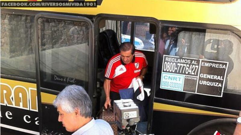 Con gran euforia, llegó el River de Ramón