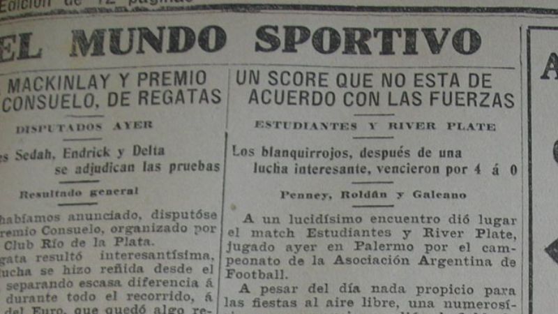 River-Estudiantes, un duelo de más de cien años