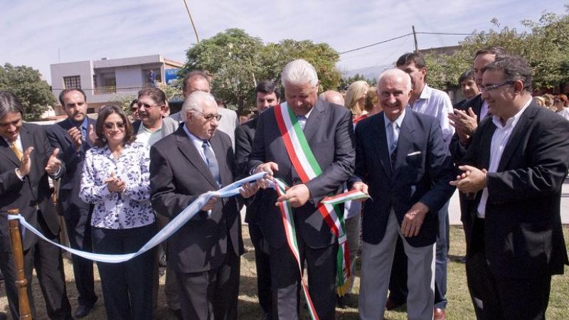 Inauguraron plazoleta en honor a inmigrantes italianos