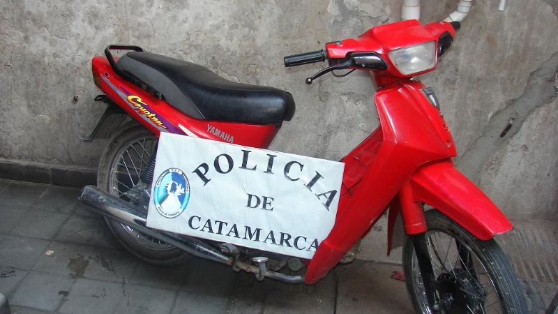Aprehendieron a un ladrón de motos