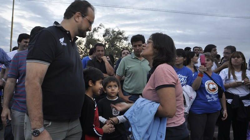 La Gobernadora inauguró un gimnasio al aire libre