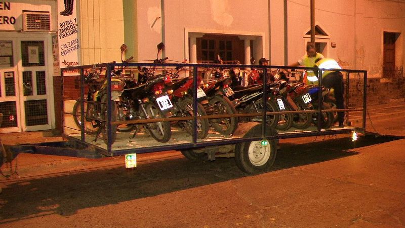 Más de 130 vehículos secuestrados este fin de semana