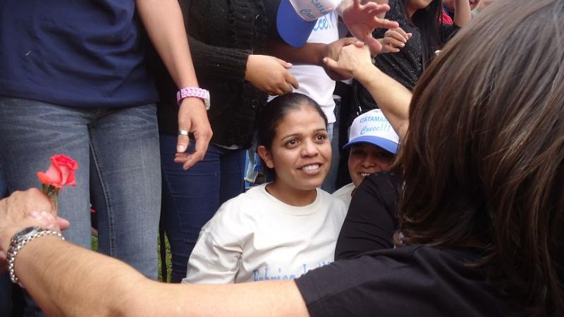 Corpacci saludó a la militancia