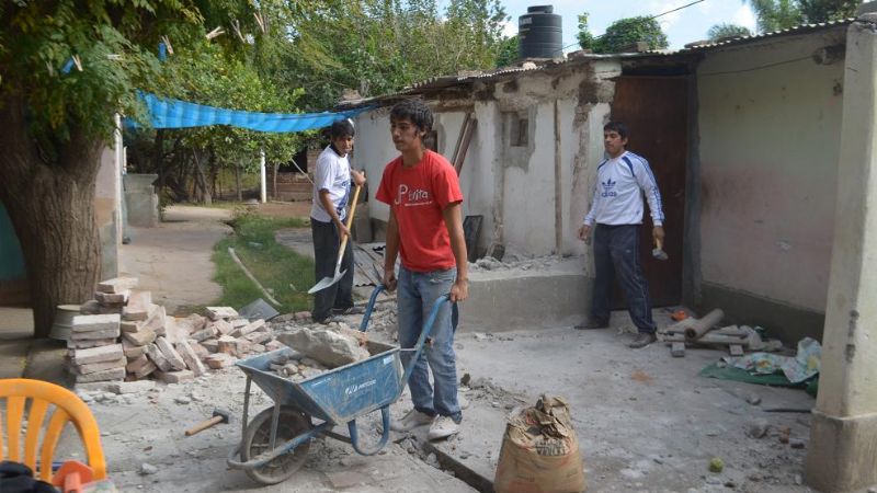 Siguen los trabajos solidarios en Valle Viejo