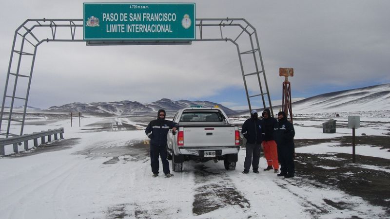 Está transitable el Paso con precaución por presencia de hielo