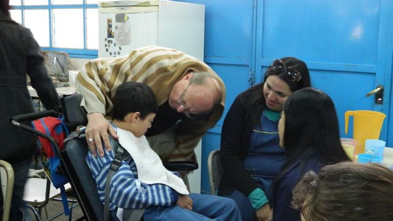 Urbanc con los chicos especiales del Centro de Integración de Apane
