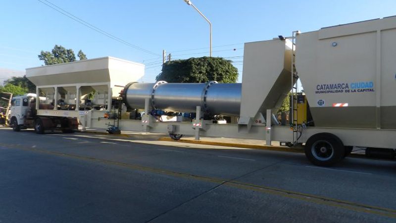 Llegó el segundo módulo de la Planta de Pavimentación