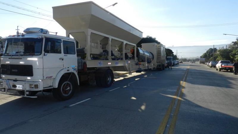 Llegó el segundo módulo de la Planta de Pavimentación
