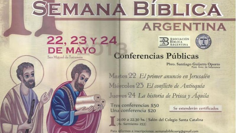 Invitan a la Semana Bíblica Argentina en Tucumán